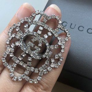 Gucci Large GG Crystal Ring